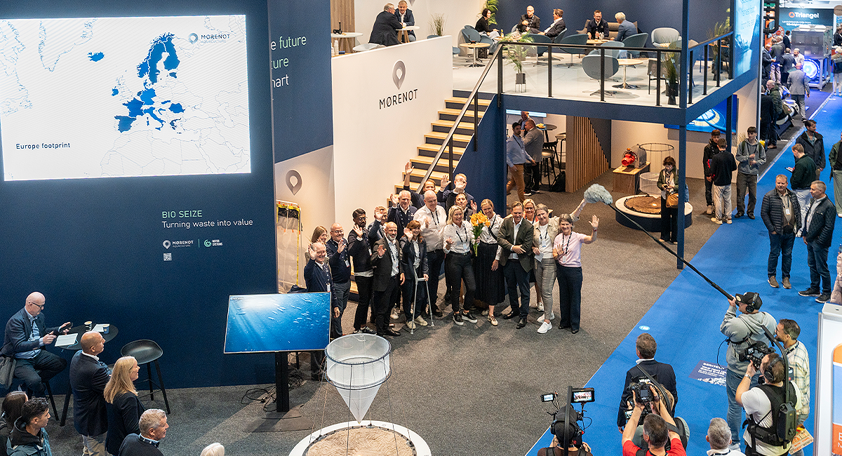 Mørenot vinner prisen for beste stand på Aqua Nor 2025